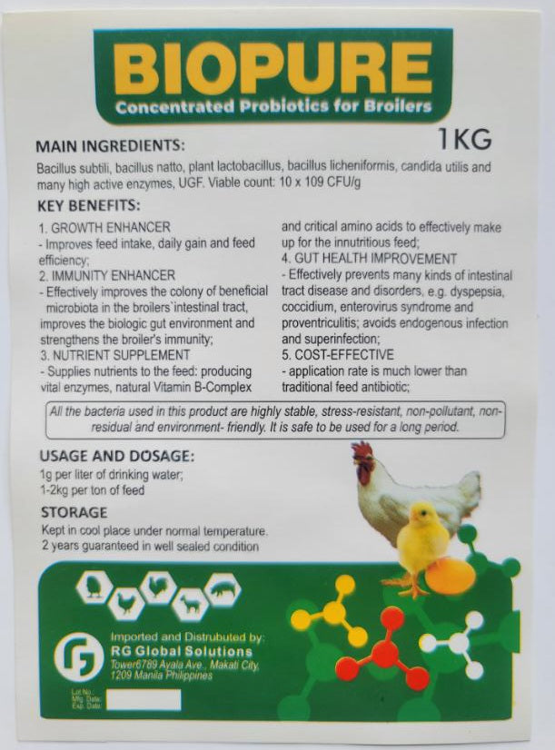 BIOPURE / Concentrated Probiotics for Broilers