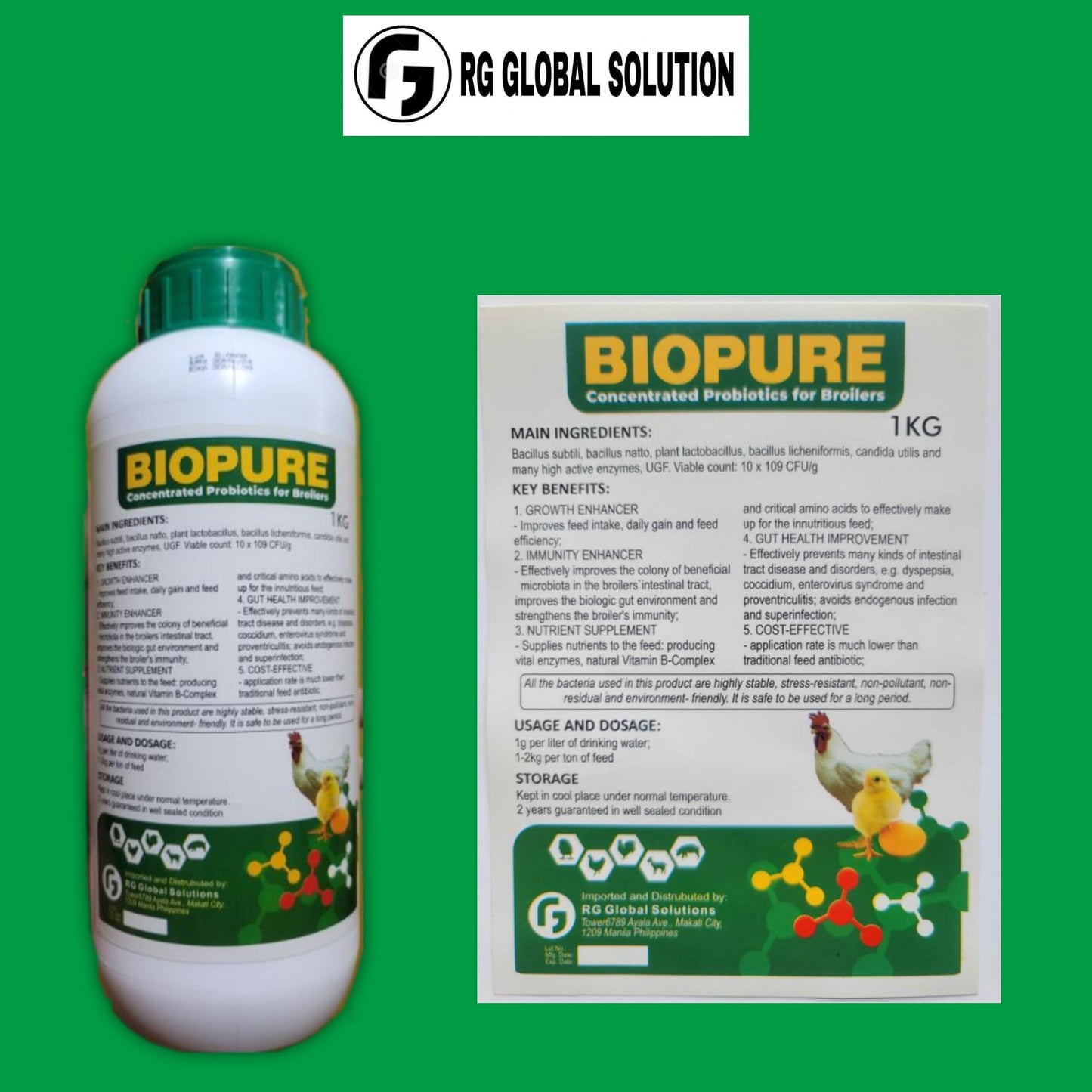 BIOPURE / Concentrated Probiotics for Broilers